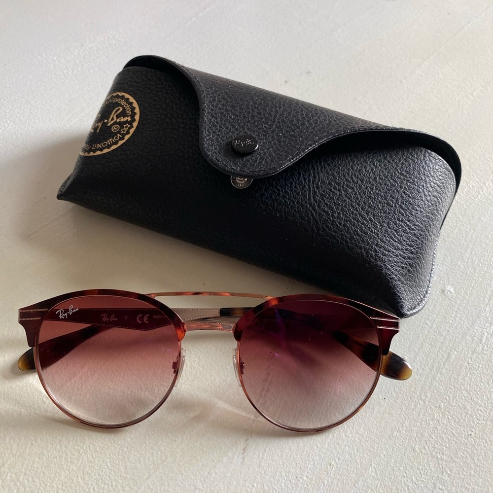 Pink Polarized Ray Ban Sunglasses - Picture 1 of 4